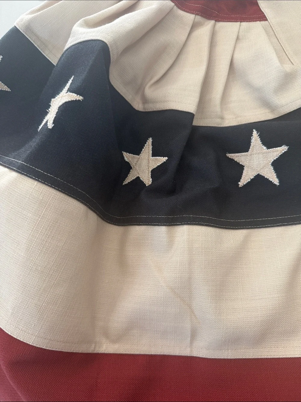 Pottery Barn Heritage American Flag Corner Buntings New! (Two)